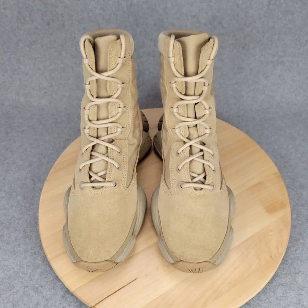 Adidas Yeezy 500 High Tactical Boot Mens 9 Sand Tan IF7549 Suede Mesh Utility
